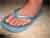 Heidi's foot