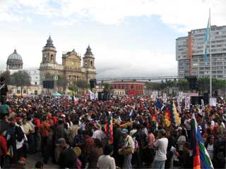 March in Guatemala City